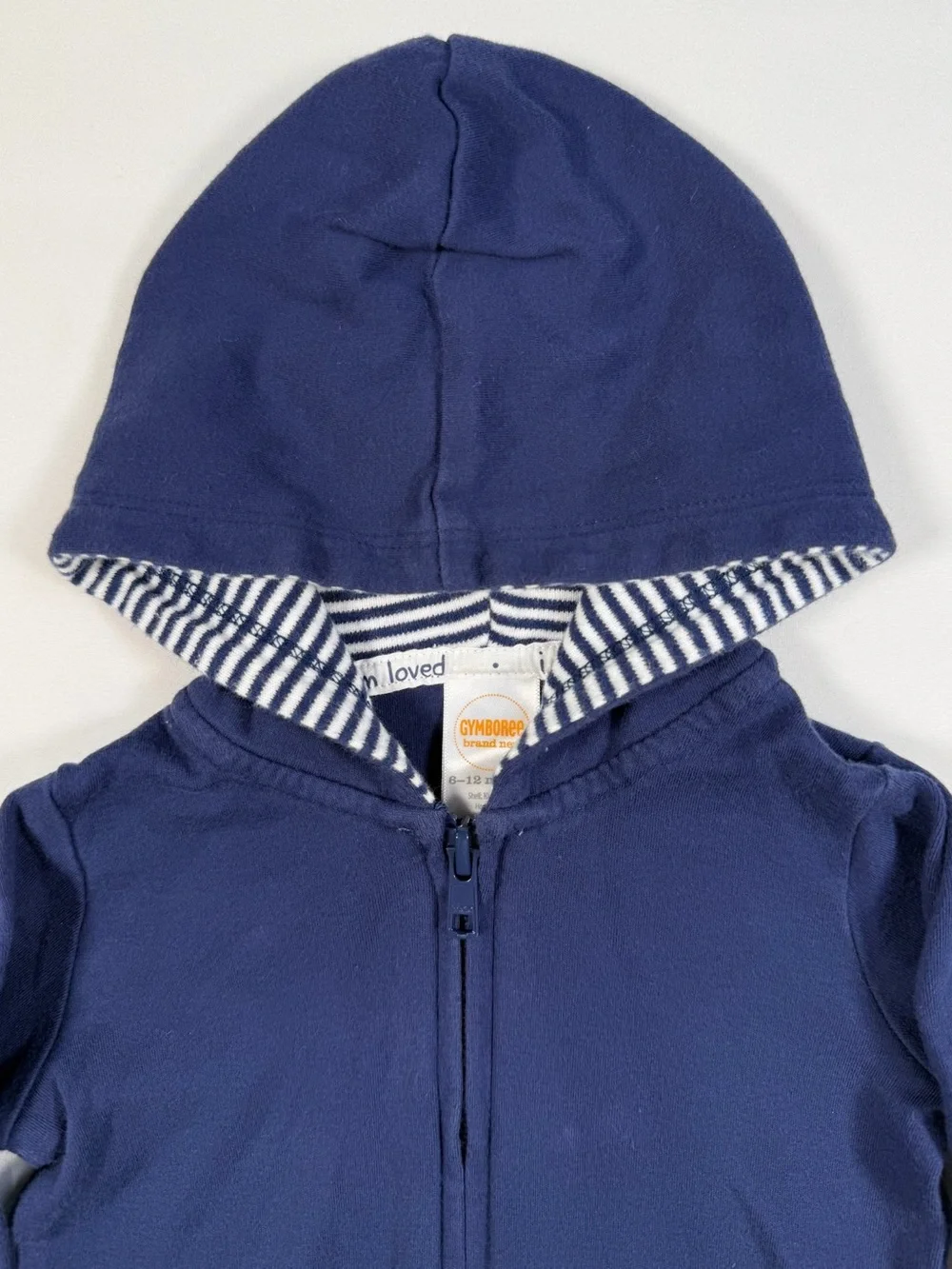 GYMBOREE 2015 Whale Watching Nautical Hooded Jacket 6-12‎ Months Coastal Preppy